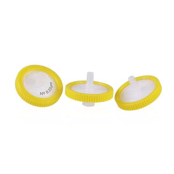Borox Naylon/Poliamid Şırınga Filtre - Non Steril 0.22µm - Nylon/Polyamide Syringe Filter - Sarı - 100 Adet
