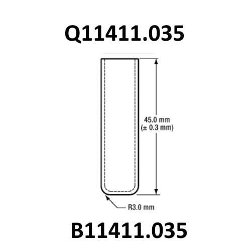 Cam Spektrofotometre Küveti - Makro 3.5 ml - Optik Cam - 5 Kutu/20 Adet Toptan