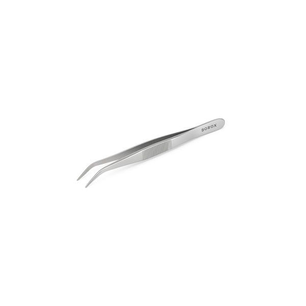 Borox Penset 13 cm Paslanmaz Çelik - Eğri Sivri Uçlu Cımbız
