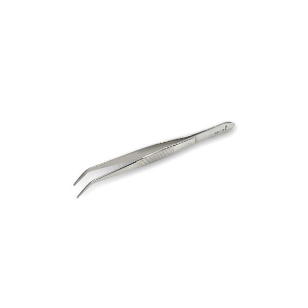 Borox Penset 13 cm Paslanmaz Çelik - Eğri Sivri Uçlu Cımbız