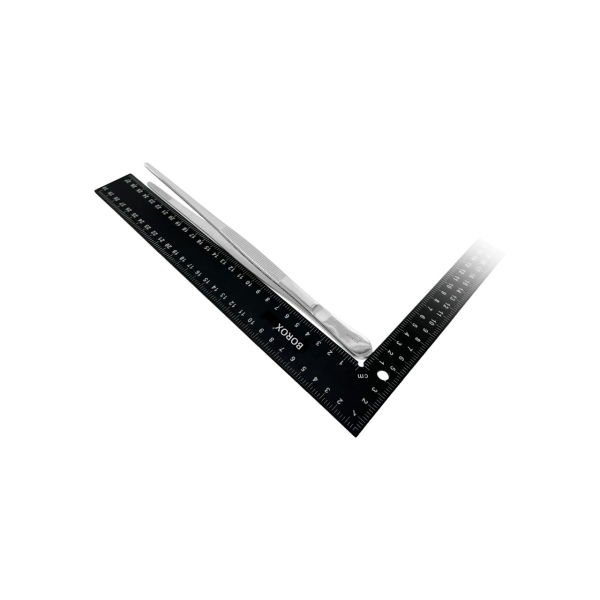 Borox Penset 25 cm Paslanmaz Çelik - Küt Uç Dişli Düz Cımbız