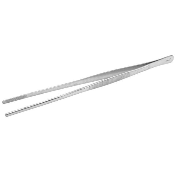 Borox Penset 30 cm Paslanmaz Çelik - Küt Uç Dişli Düz Cımbız