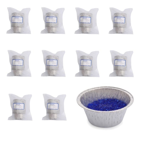 Borox Alüminyum Tartım Kabı - 85x40mm Tartım Kapları 500 Adet Toptan