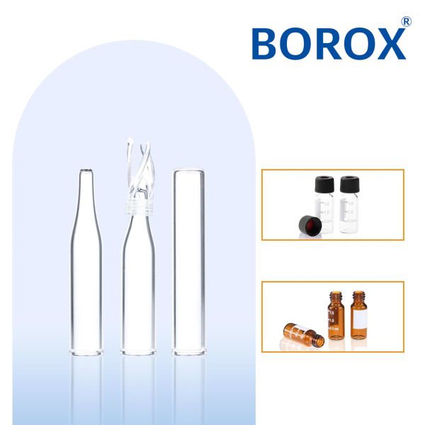 Borox Vial Insert 6x29mm 200µl - Konik Tabanlı - Polyspring Destekli Tasarım