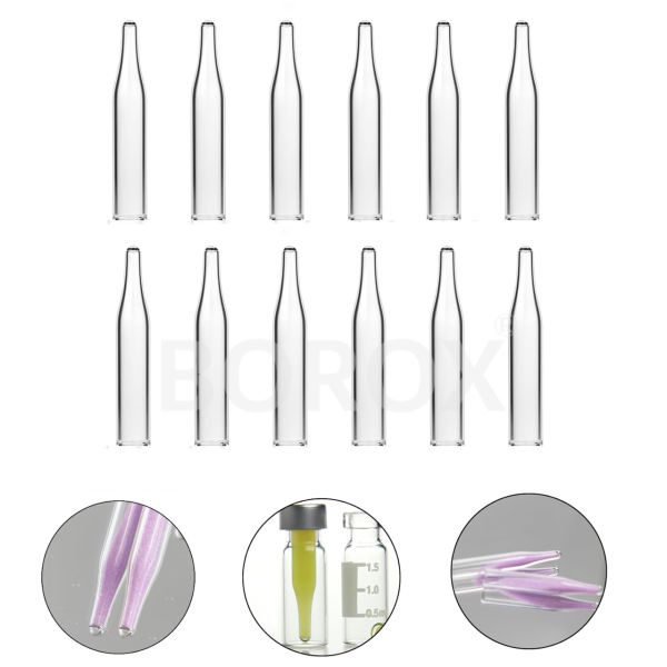 Borox Vial Insert 6x31mm 250µl - Konik Tabanlı
