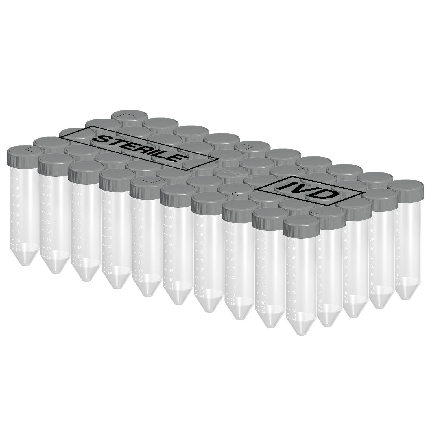 Falkon Tüpü 50 ml Steril - Dibi Konik Santrifüj Tüpü 50 Adet