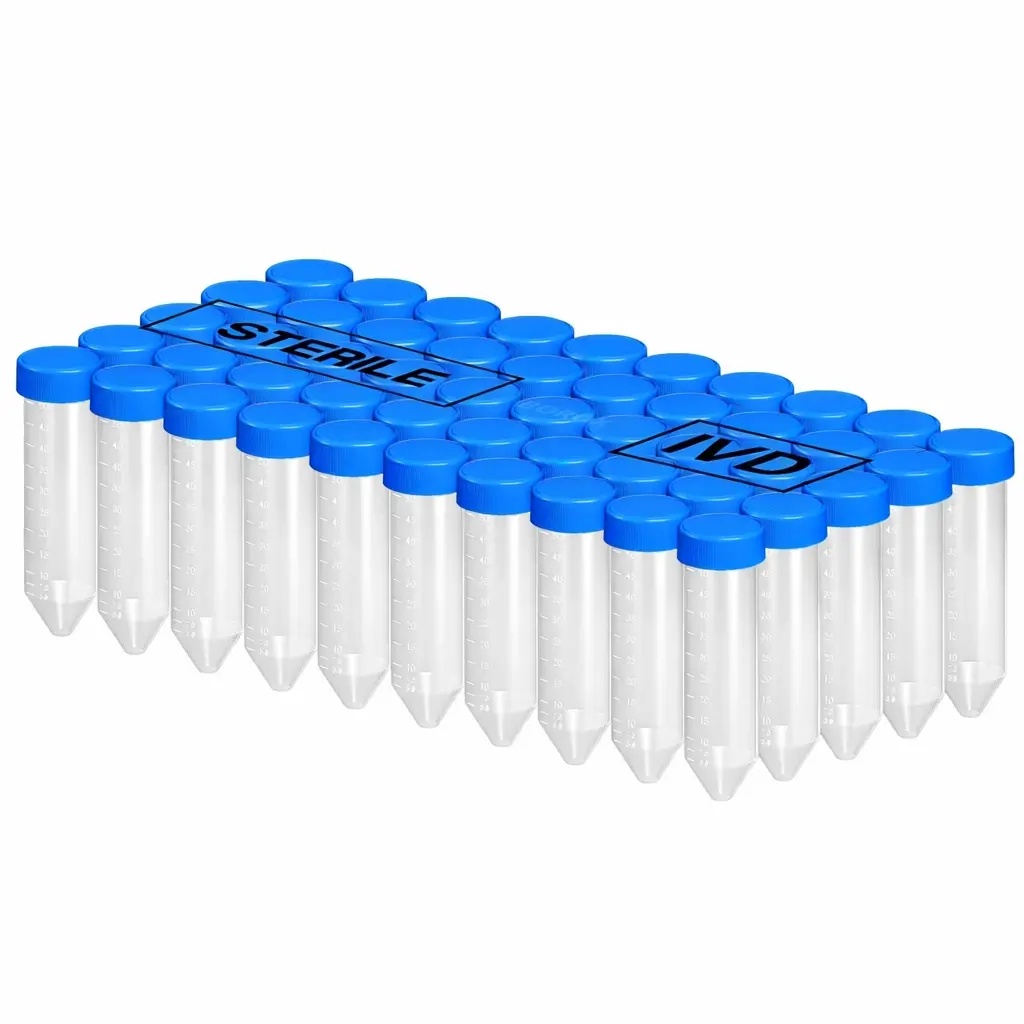 Borox Falkon Tüpü 50 ml Steril - Dibi Konik Santrifüj Tüpü 40 Adet