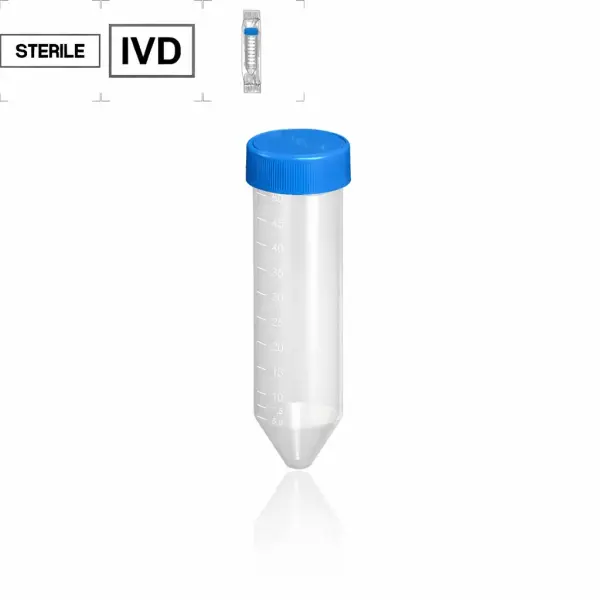 Borox Falkon Tüpü 50 ml Steril - Dibi Konik Santrifüj Tüpü 40 Adet