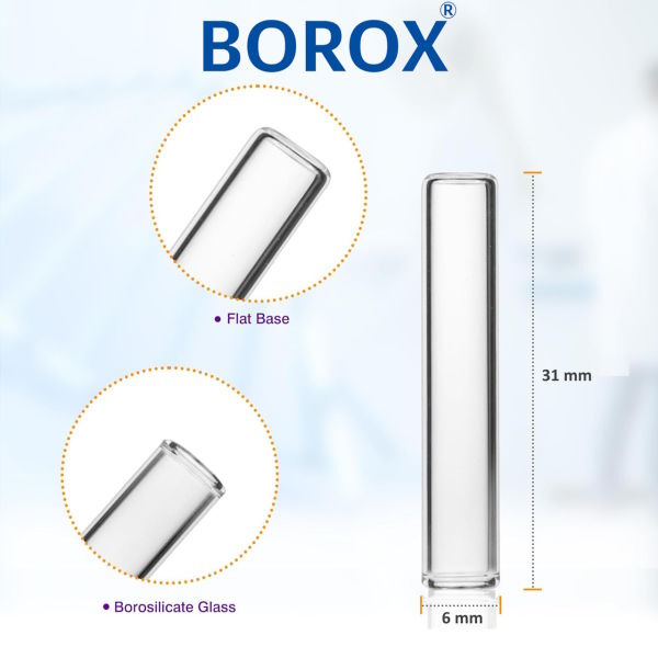 Borox Vial Insert 6x31mm 300µl – Düz Tabanlı