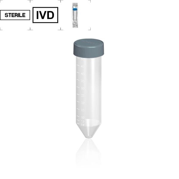 Falkon Tüpü 50 ml Steril - Dibi Konik Santrifüj Tüpü 1 Adet