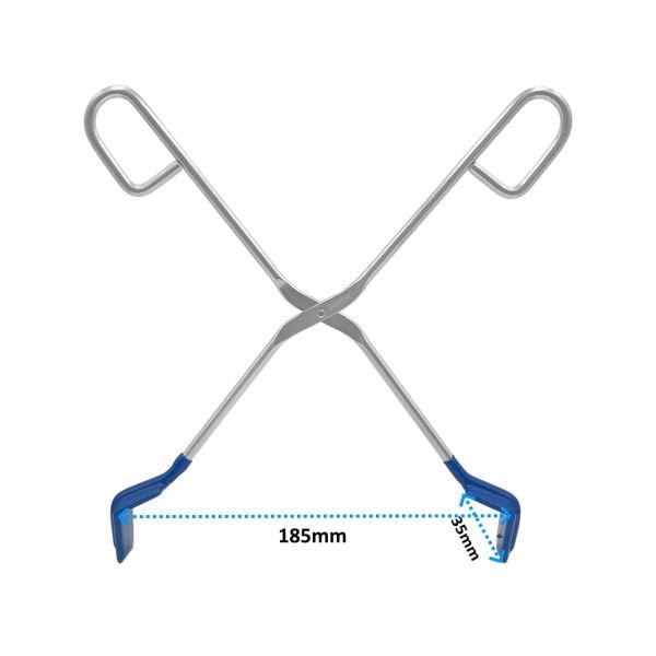 Borox Kroze Maşası 280 mm - Paslanmaz Çelik - Kroze Tutacağı PVC Kaplı