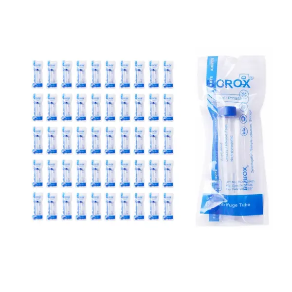 Falkon Tüpü 15 ml Steril - Dibi Konik Santrifüj Tüpü 50 Adet