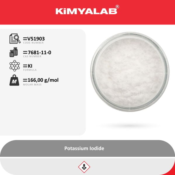 Kimyalab Potasyum İyodür 1kg - Toz - Potassium iodide