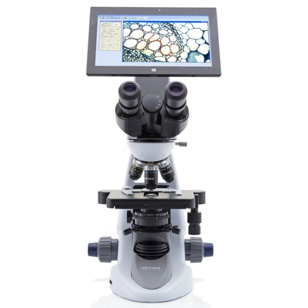 OPTIKA B-290TB Dijital Binoküler Araştırma ve Biyoloji Mikroskobu 1000x - 10.1'' Tablet PC ve 3.1MP Kameralı Mikroskop