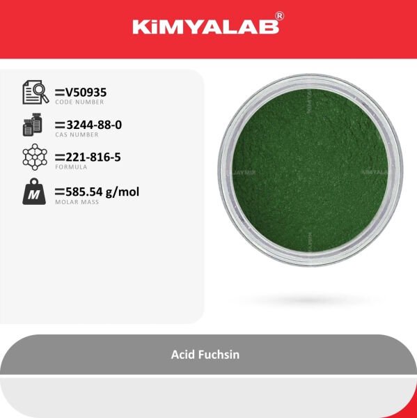 Kimyalab Asit Fuksin 50g - Acid Fuchsin - For Microscopy