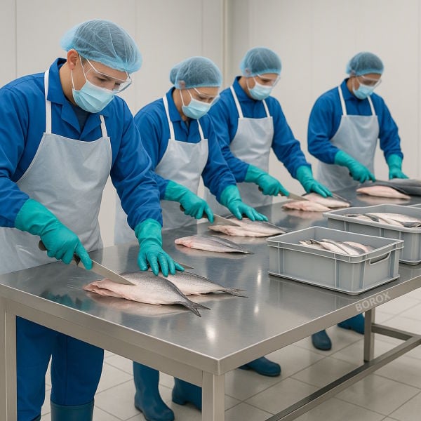 Borox Paslanmaz Çelik Laboratuvar Masası 130x80x85cm - Deney Masası - Çalışma Tezgahı