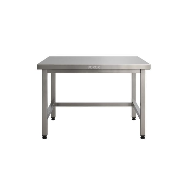 Borox Paslanmaz Çelik Laboratuvar Masası 130x80x85cm - Deney Masası - Çalışma Tezgahı