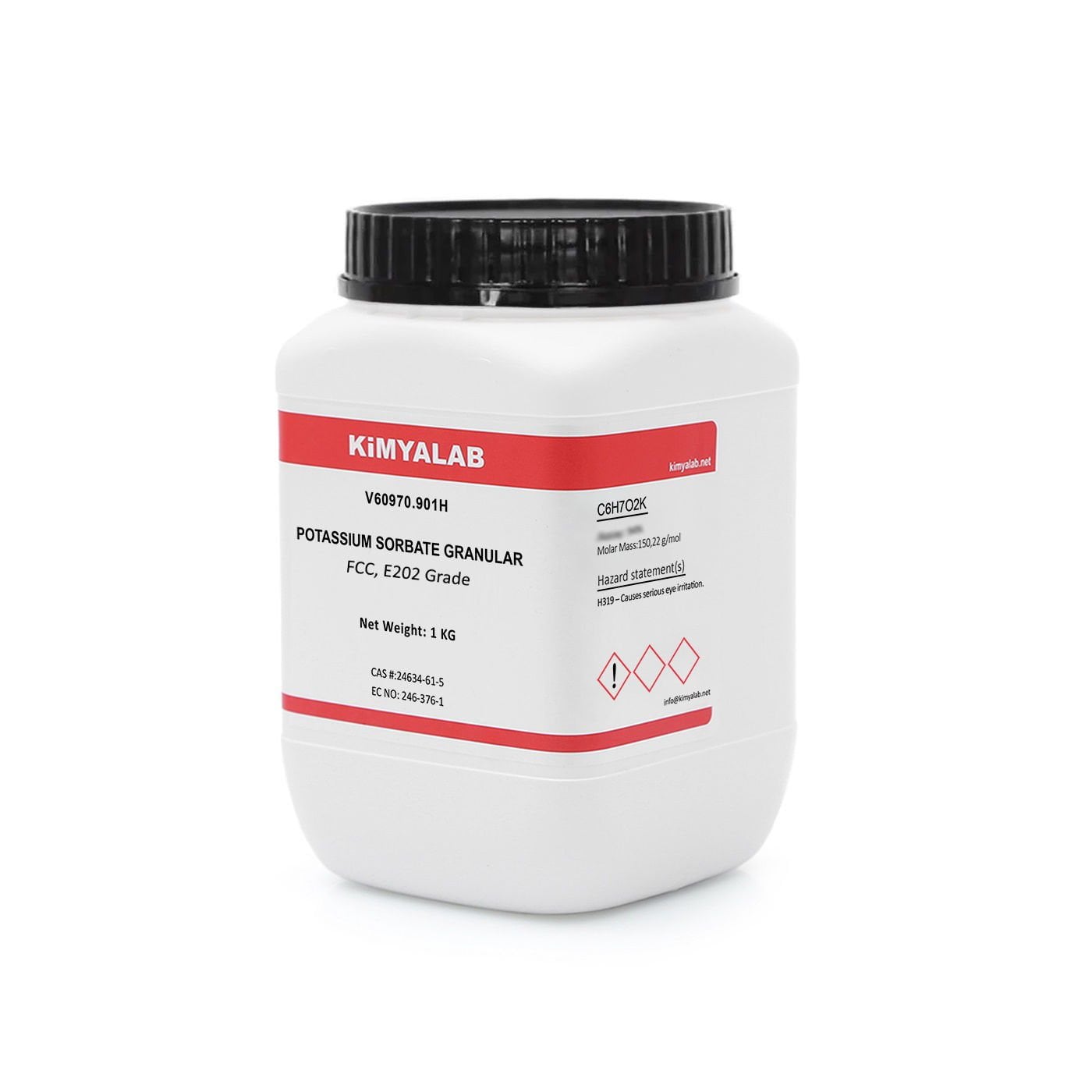 Kimyalab Potasyum Sorbat Granül 1 kg - Potassium Sorbate Granular - Food Grade