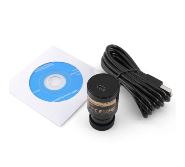 OPTIKA B-20CR LED Dijital Monoküler Mikroskop 1500x - Öğrenci Mikroskobu 4-10-40-60-100x Objektif