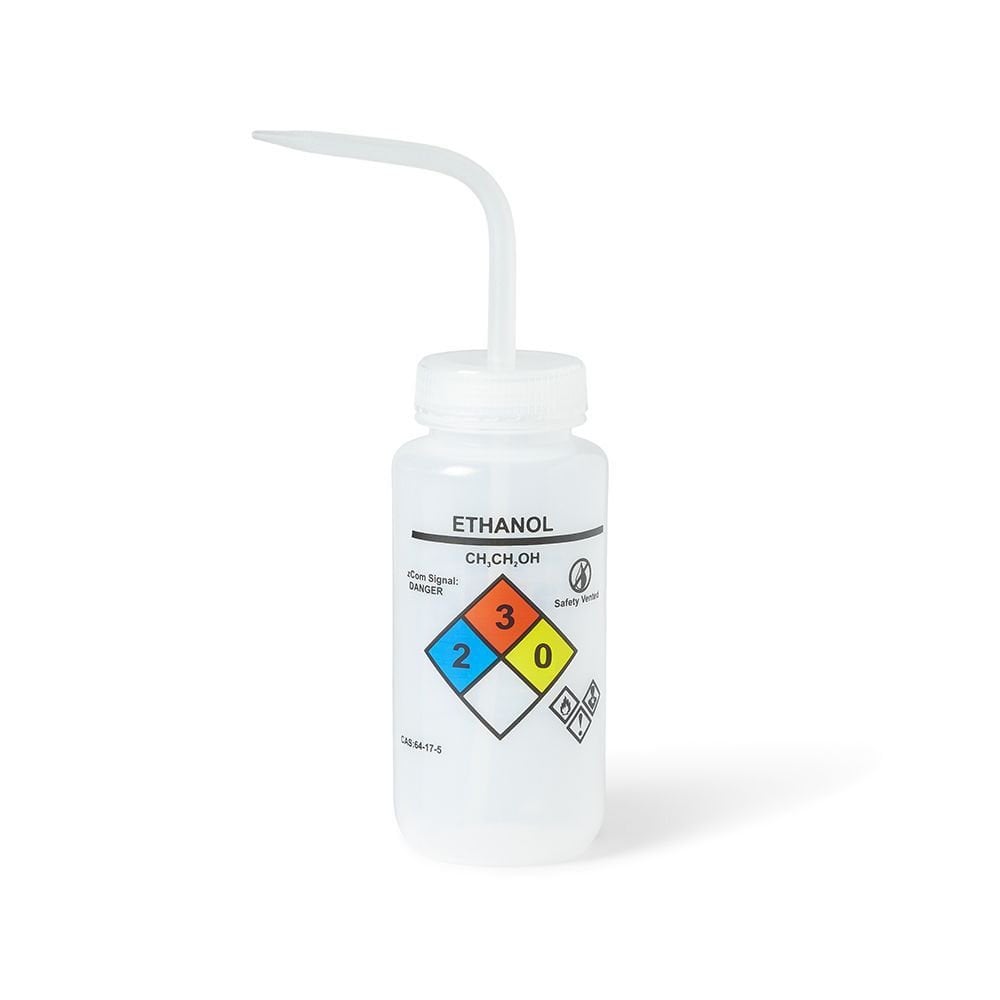 Borox Piset 500 ml - LDPE Yıkama Şişesi - Etanol Piseti - Yüzey Baskılı - Şeffaf Kapaklı - Geniş Boyunlu