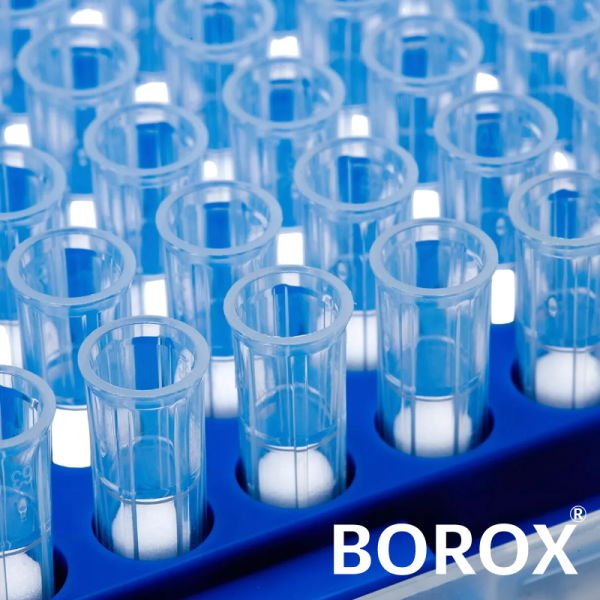 Borox Filtreli Pipet Ucu Steril 100 µl - Uzun Şeffaf 96 Adet-Paket