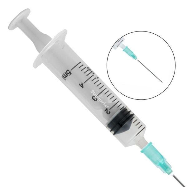 Enjektör Steril 5cc - Şırınga 5ml - 3 Parça - 250 Adet/paket