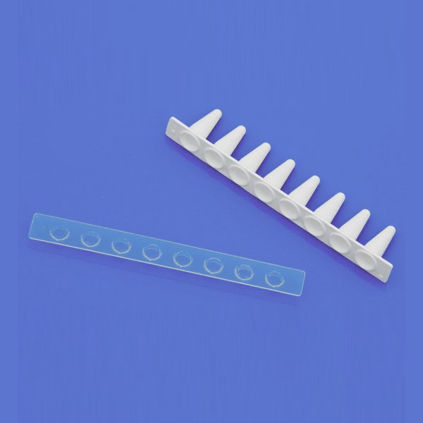 Borox PCR Tüp 0,1 ml Mat Beyaz - PCR Strip Tubes - 125 Adet