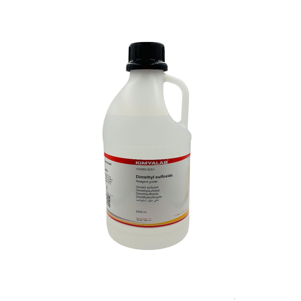 DMSO 2.5L Plastik Şişe - Dimetil Sülfoksit %99,9 - Dimethyl Sulfoxide