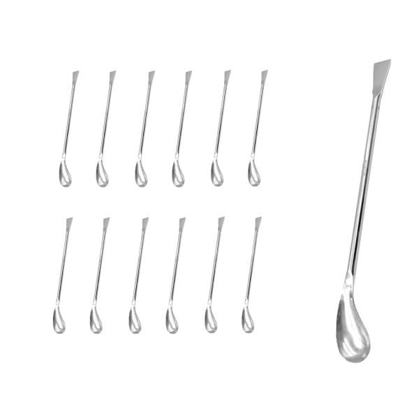 Borox Metal Spatül - Elipsoidal 18cm - Paslanmaz Çelik Spatula - 12 Adet Toptan