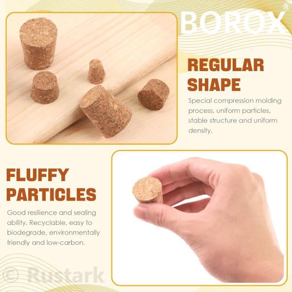 Borox Mantar Tıpa No 2 - 11x17x19mm - 100 Adet Toptan