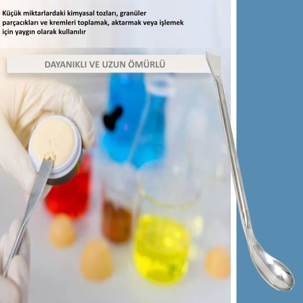 Borox Metal Spatül - Elipsoidal 21cm - Paslanmaz Çelik Spatula - 12 Adet Toptan