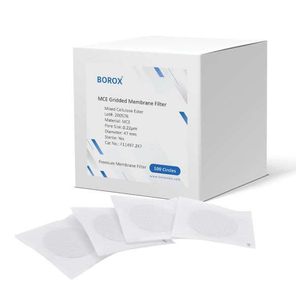 Borox Selüloz Asetat Membran Filtre Steril 0.22µm - 47mm - 10 Paket Toptan