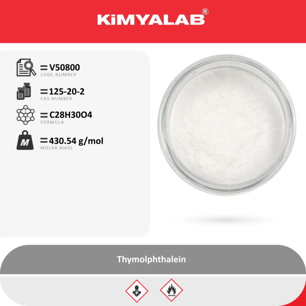 Kimyalab Timolftalein İndikatör 100g - Thymolphthalein