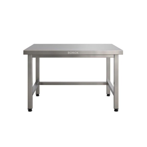 Borox Paslanmaz Çelik Laboratuvar Masası 140x70x85cm - Deney Masası - Çalışma Tezgahı