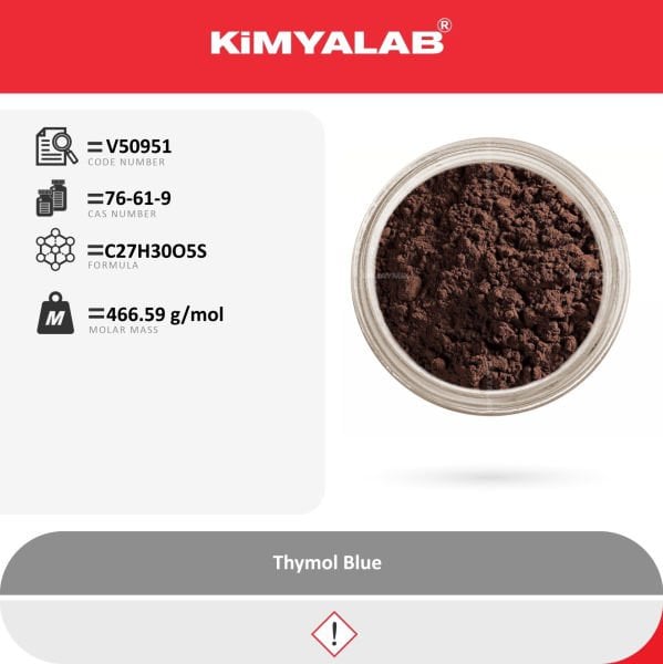 Kimyalab Timol Mavisi İndikatör 25g - Thymol Blue