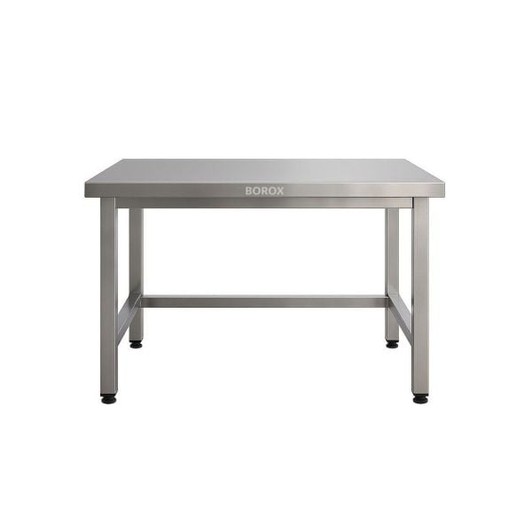 Borox Paslanmaz Çelik Laboratuvar Masası 130x60x85cm - Deney Masası - Çalışma Tezgahı