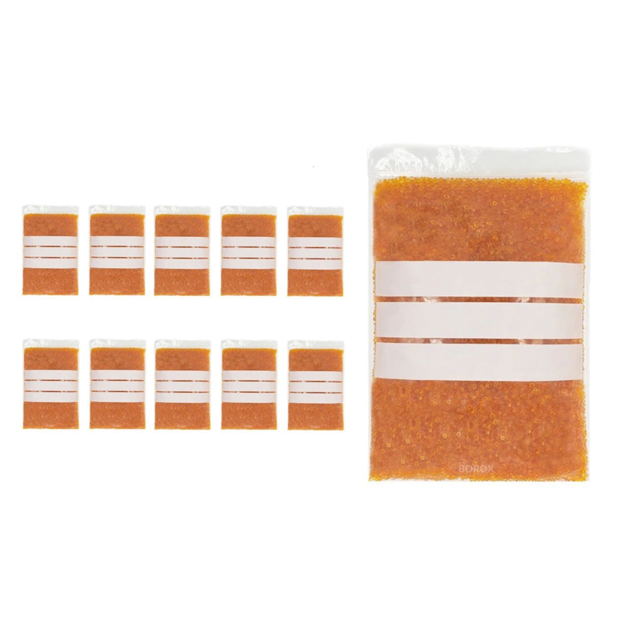 Borox Kilitli Poşet - PE Numune Torbası - Kilitli Ağızlı  -  3 Yazım Alanlı - 200 x 300 mm - 10 Paket Toptan