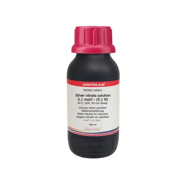 Kimyalab Gümüş Nitrat Çözeltisi 0.1 mol/L - 0.1 N - 500 ml