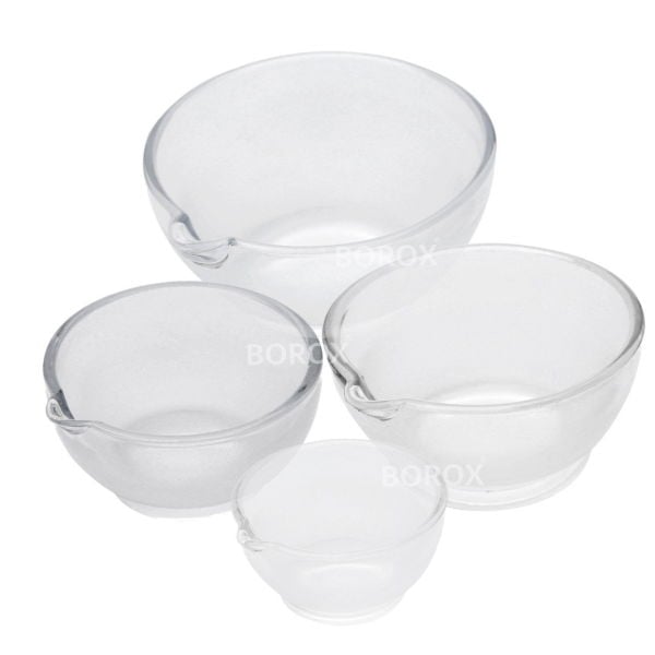 Borox Cam Havan Tokmaklı 90 mm - Havan ve Eli - 10 set-paket