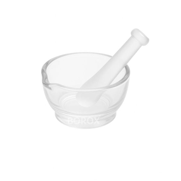 Borox Cam Havan Tokmaklı 90 mm - Havan ve Eli - 10 set-paket