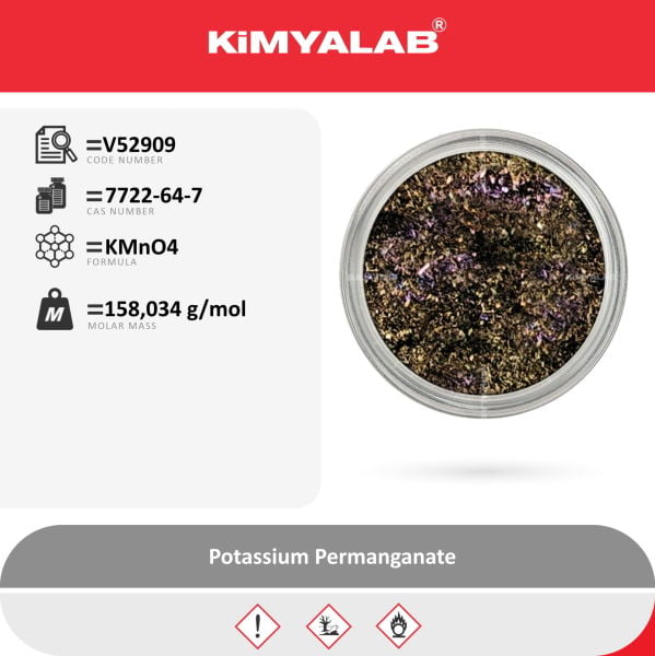 Kimyalab Potasyum Permanganat 500g - Potassium Permanganate