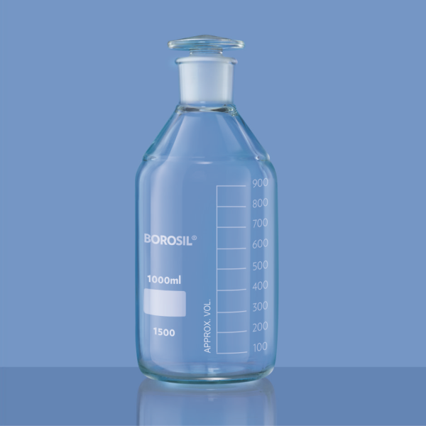 Borosil Cam Miyar Şişe 250 ml - Cam Tıpalı Şişe