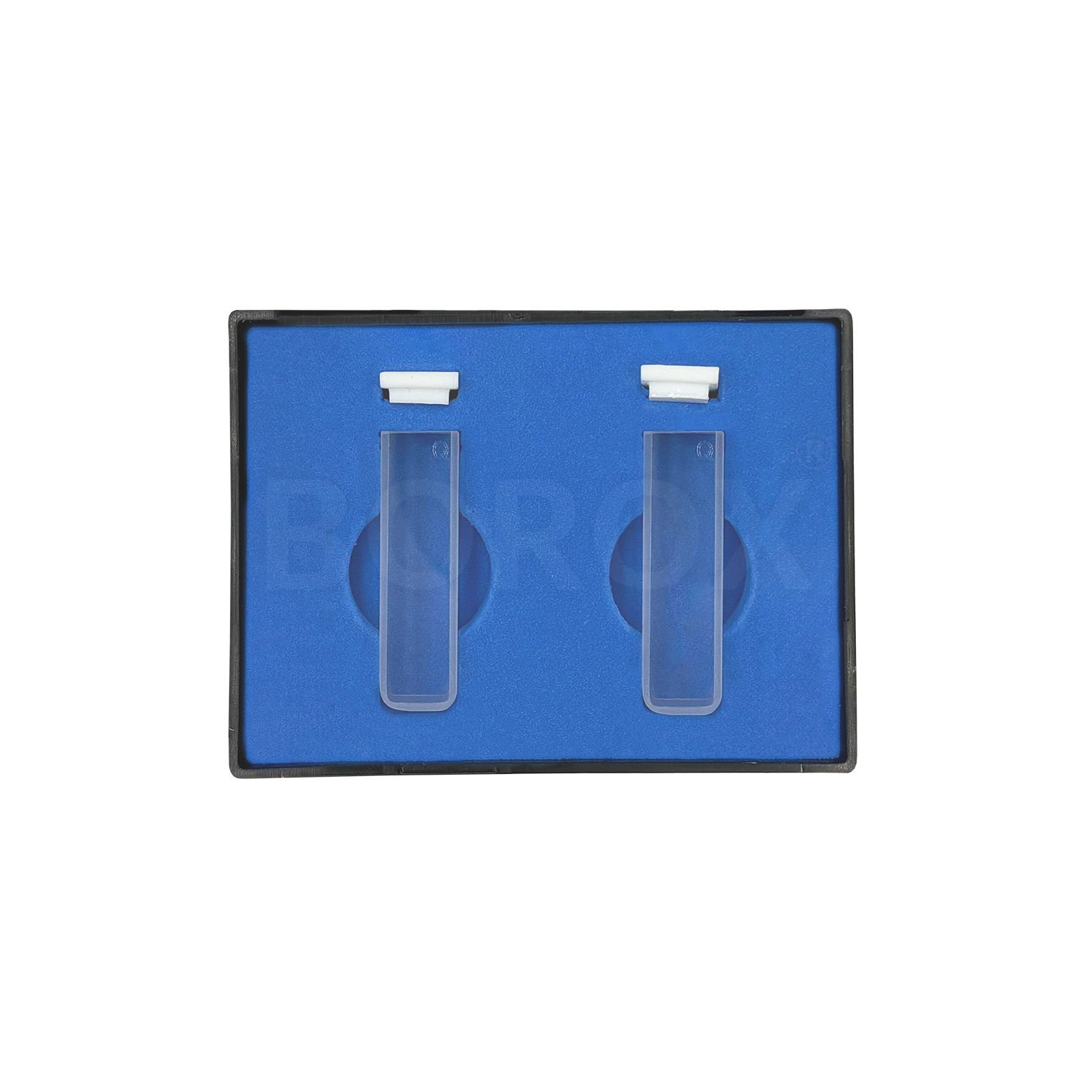 Borox Kuvars Spektrofotometre Küveti - Makro 3.5 ml Kapaklı - 2 Adet Kutu