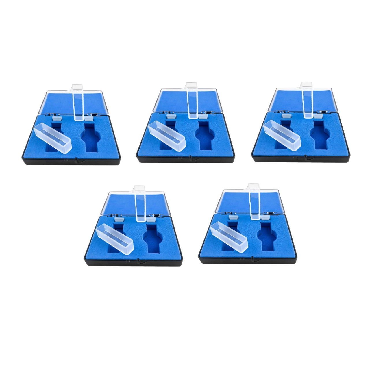 Kuvars Spektrofotometre Küveti - Makro 3.5 ml Kapaklı - 5 Kutu /10 Adet Toptan