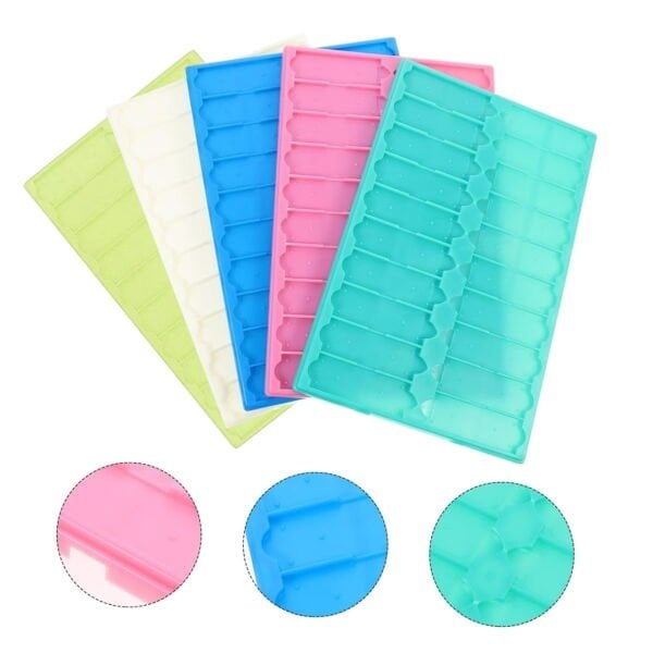 Mikroskop Slide Kutusu - Plastik Slayt Saklama Kabı 20li - Lamel Taşıma Standı Tray - 5 Renk Set