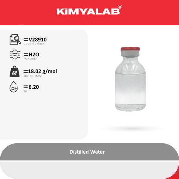 Kimyalab Saf Su 2.5 Litre - Distile Saf Su - Distilled Water