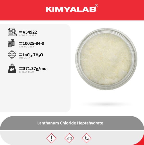 Kimyalab Lantan III Klorür Heptahidrat 250g - Lanthanum III Chloride Heptahydrate