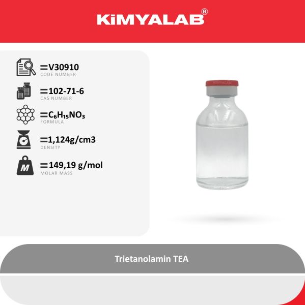 Kimyalab Trietanolamin ≥ 99% - TEA Triethanolamine 1000ml