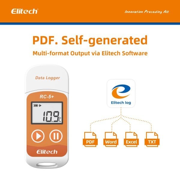 Elitech RC-5+ Sıcaklık Kayıt Cihazı Dataloger Veri Kaydedici