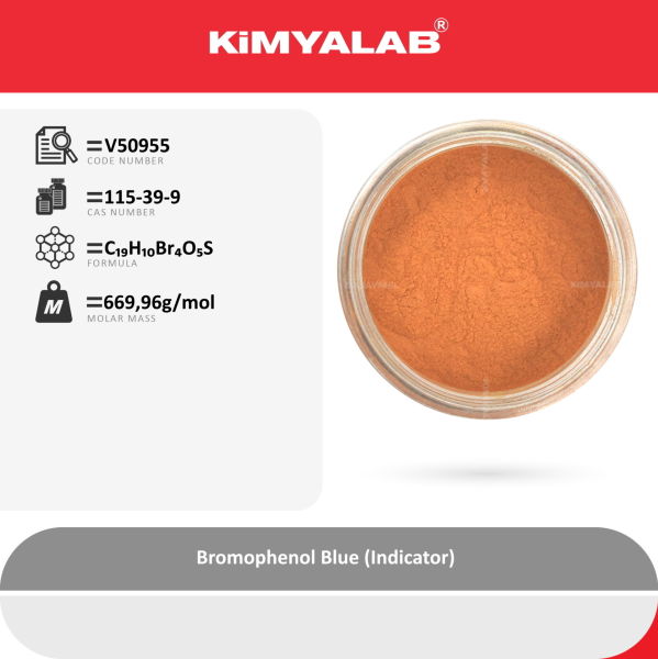 Kimyalab Bromofenol Mavisi İndikatör 50g - Bromophenol Blue